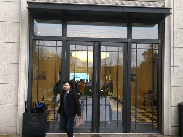 不锈钢地弹簧门